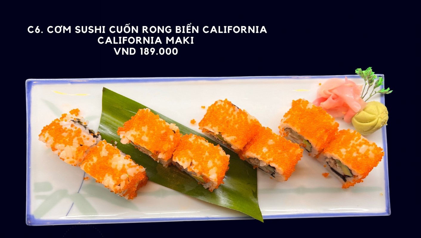 C06. Cơm sushi cuốn rong biển California California maki